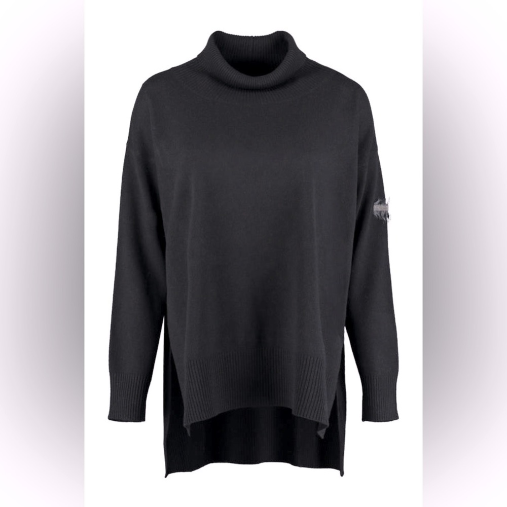 FABIANA FILIPPI Cashmere Wool Silk blend long turtleneck sweater